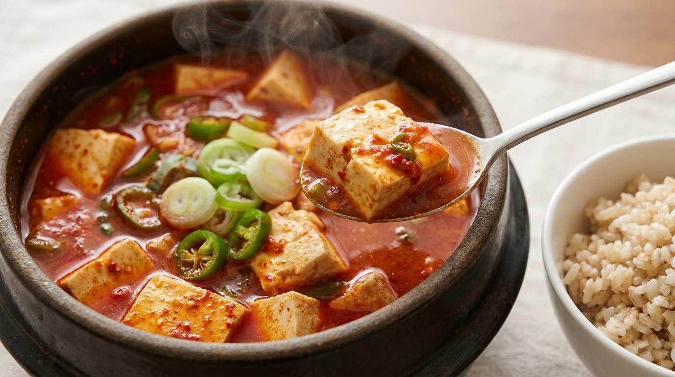 Korean Soft Tofu Stew (Sundubu-jjigae)