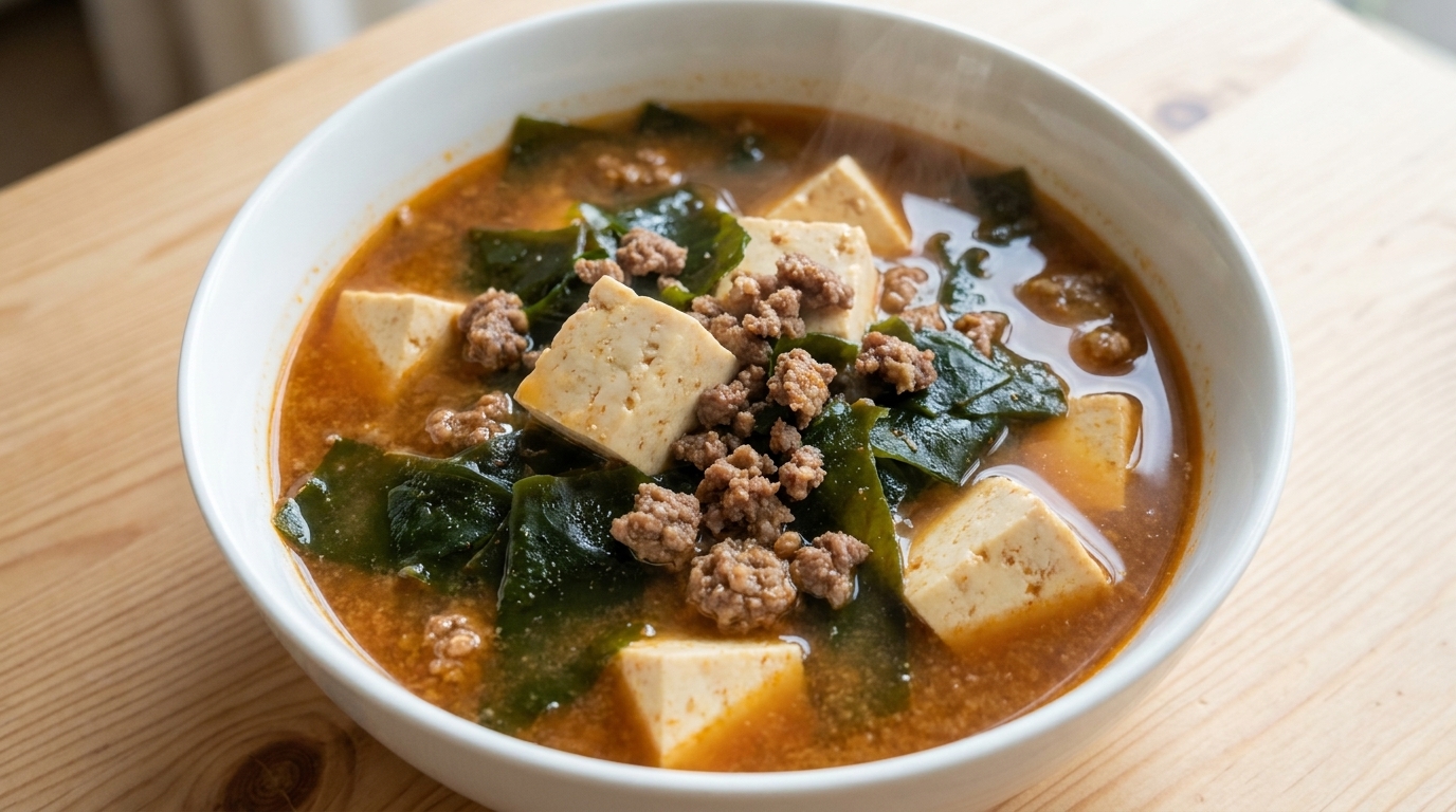 Savory Korean Soybean Paste Soup (Doenjang-guk)