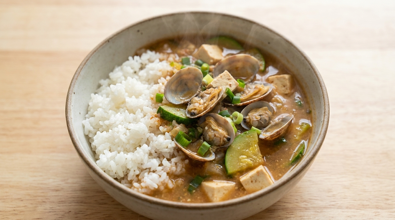 Korean Doenjang-jjigae (Soybean Paste Stew)