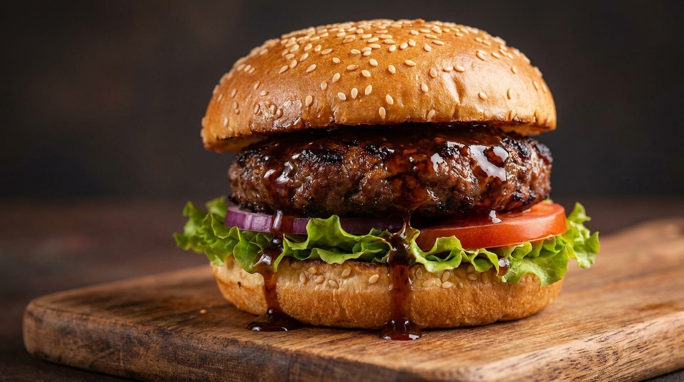Homemade Teriyaki Burger