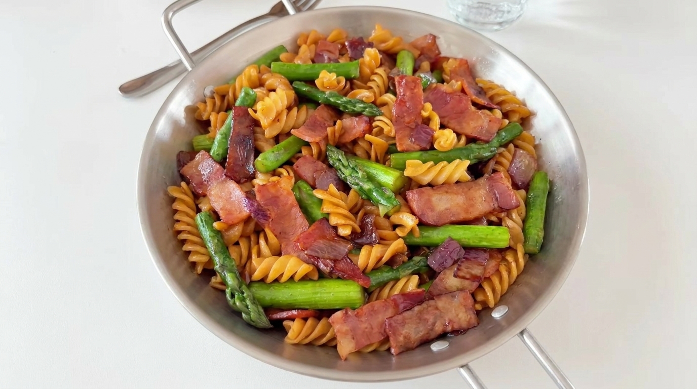 Savory Asparagus and Bacon Pasta