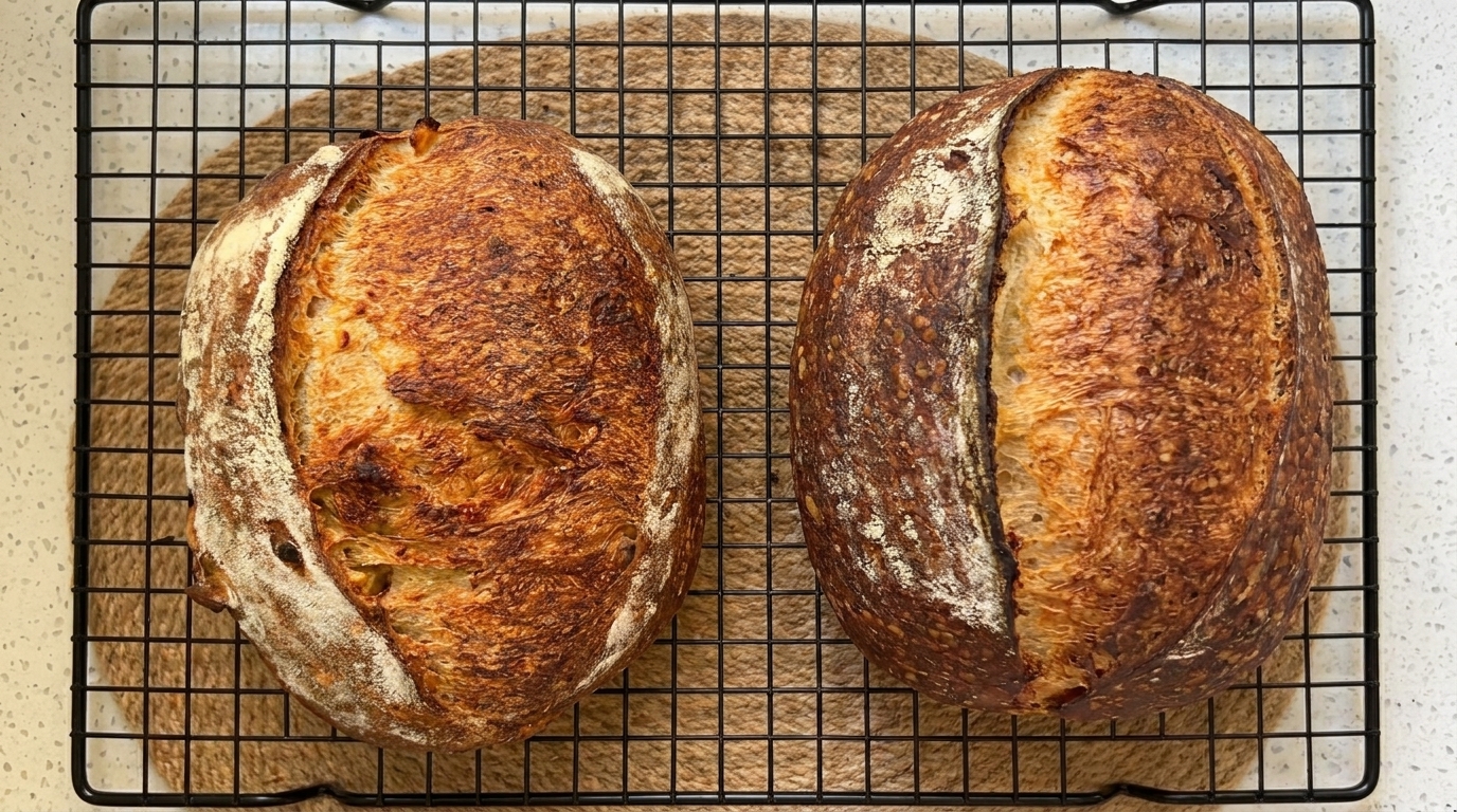 Artisan Potato Sourdough Bread (Two Ways)