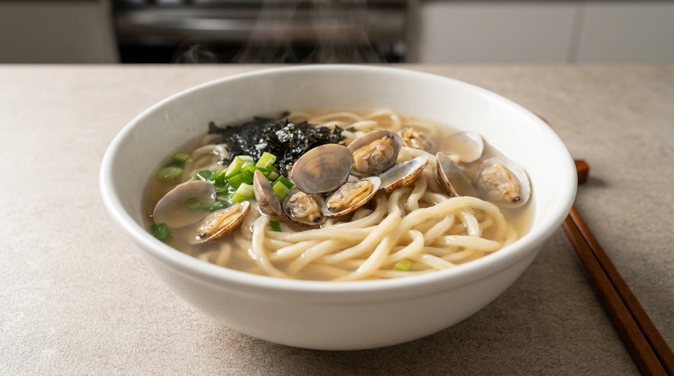 Clam Hand-Pulled Noodle Soup