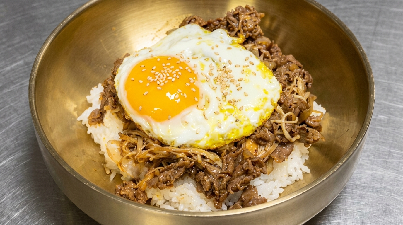 Korean BBQ Beef Rice Bowl (Bulgogi Deopbap)