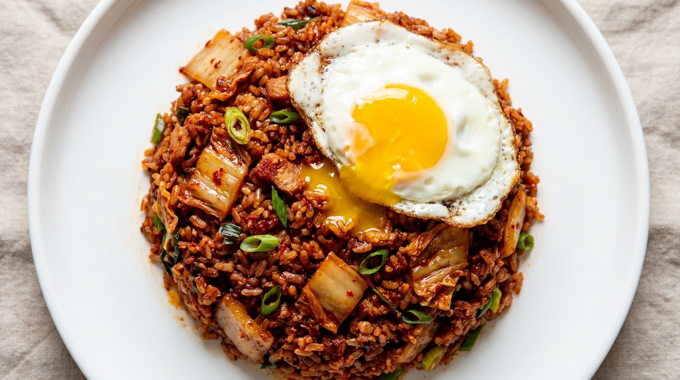 Classic Korean Kimchi Fried Rice (Kimchi Bokkeumbap)