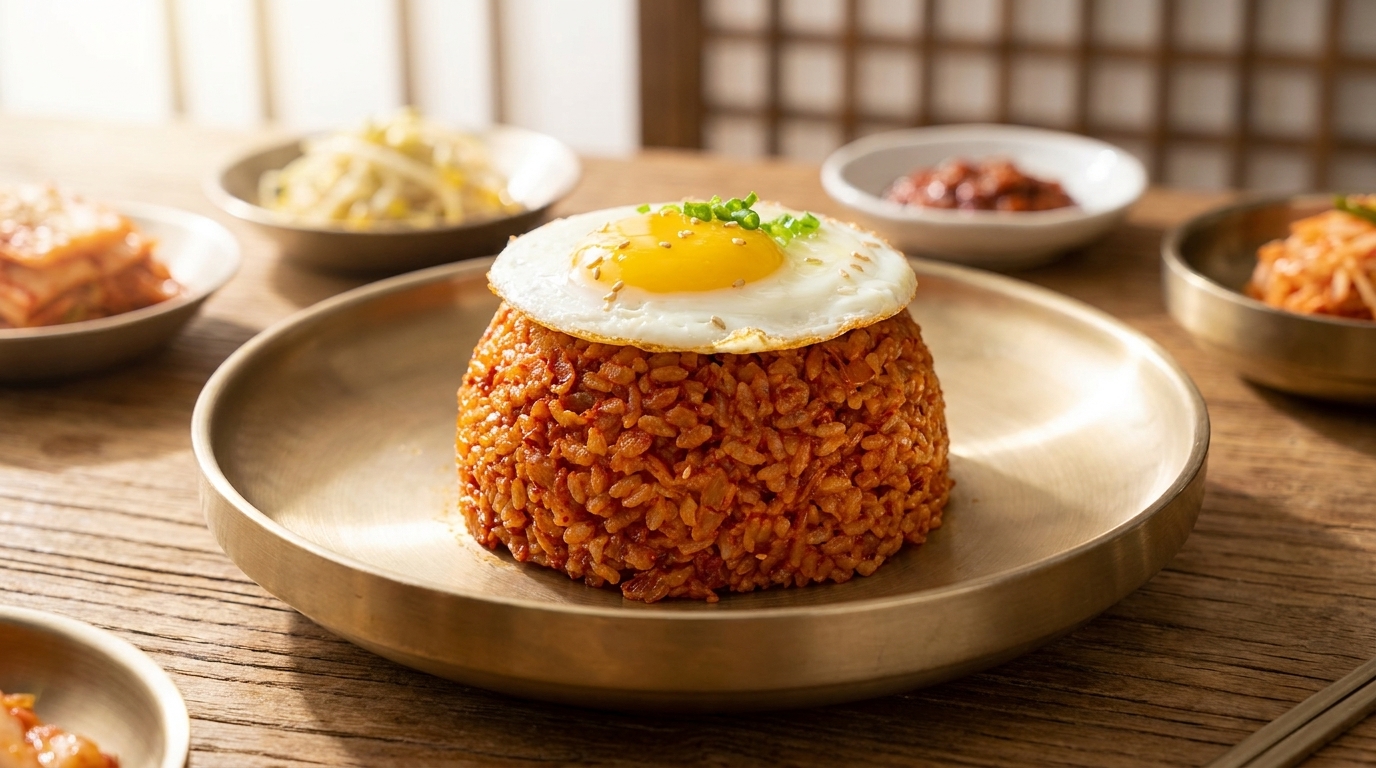 Classic Korean Kimchi Fried Rice (Kimchi Bokkeumbap)