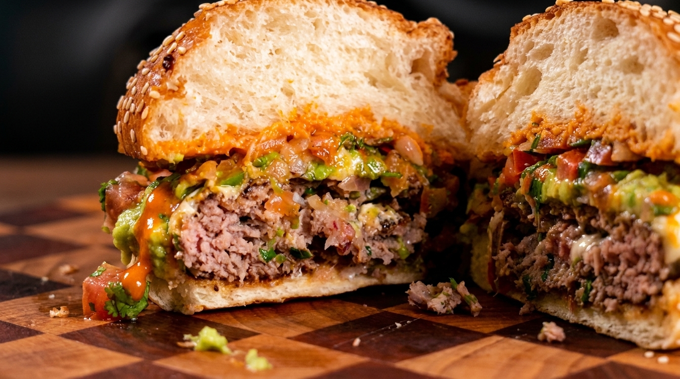Mexican-Style Beef and Pork Burger