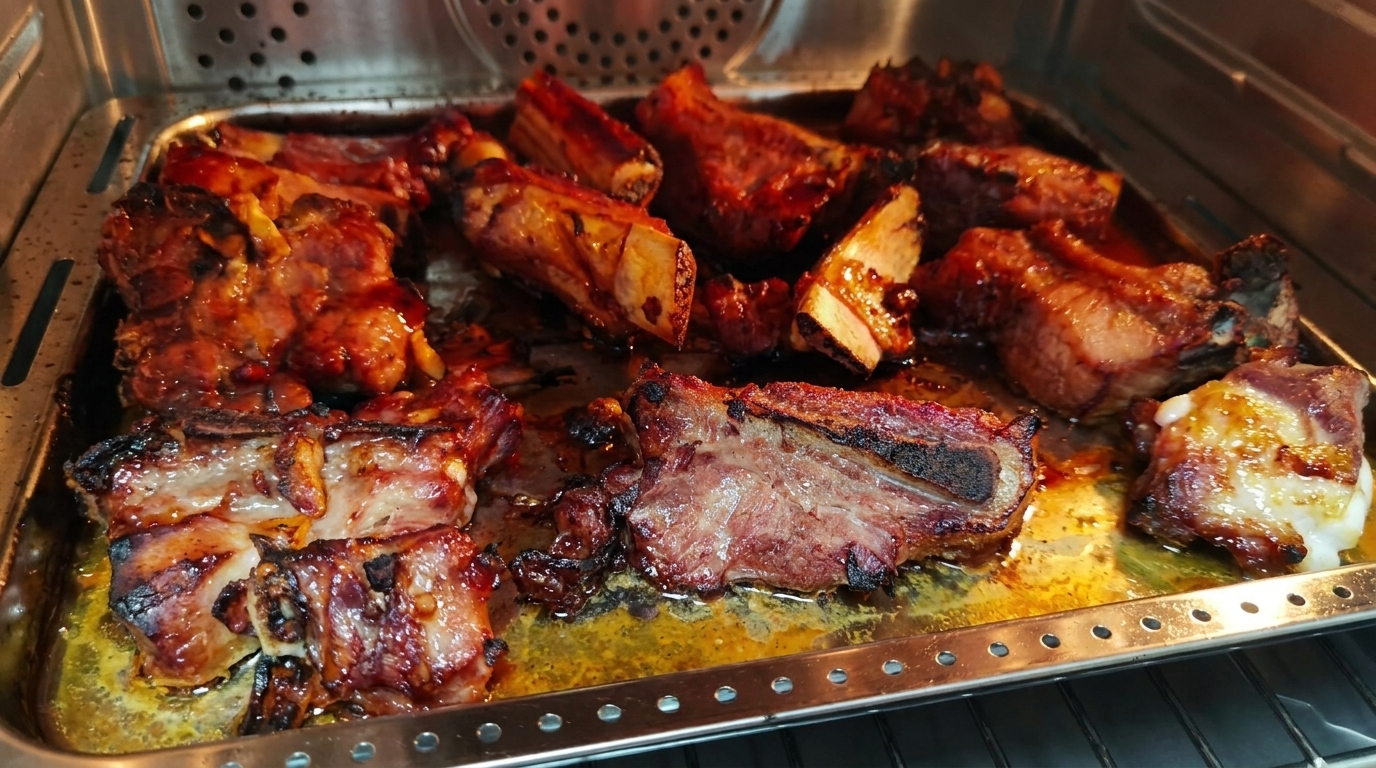Honey Glazed Roasted Pork Ribs