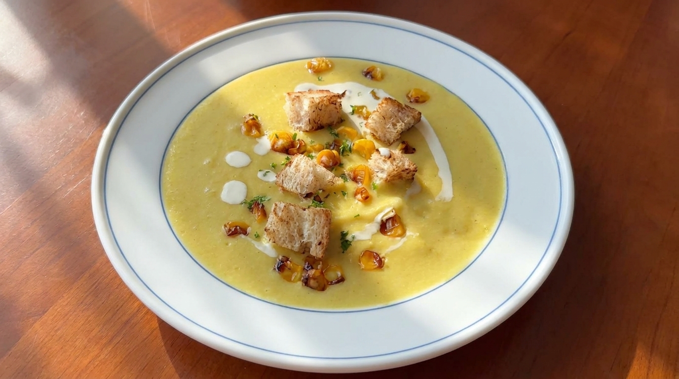 Creamy Roasted Corn Soup