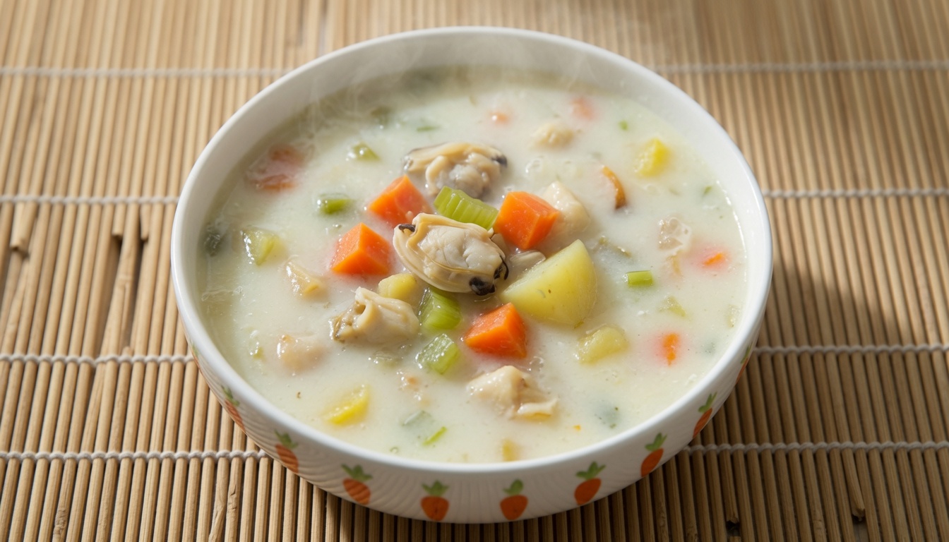 Creamy Clam and Potato Chowder for Toddlers