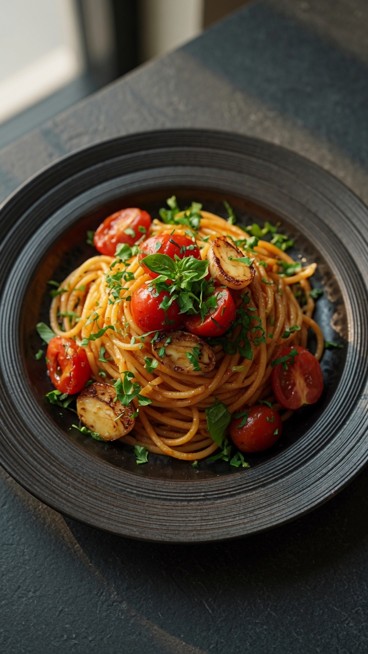 Garlic Tomato Spaghetti