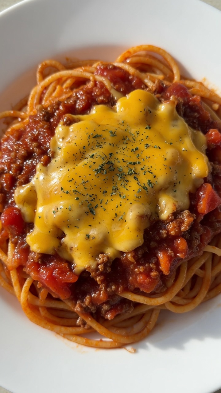 Garlic Butter Cheese Spaghetti