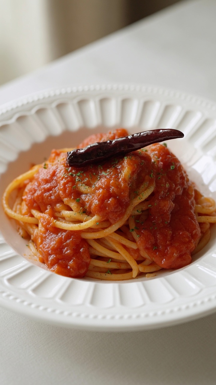 Refreshing Tomato Spicy Pasta