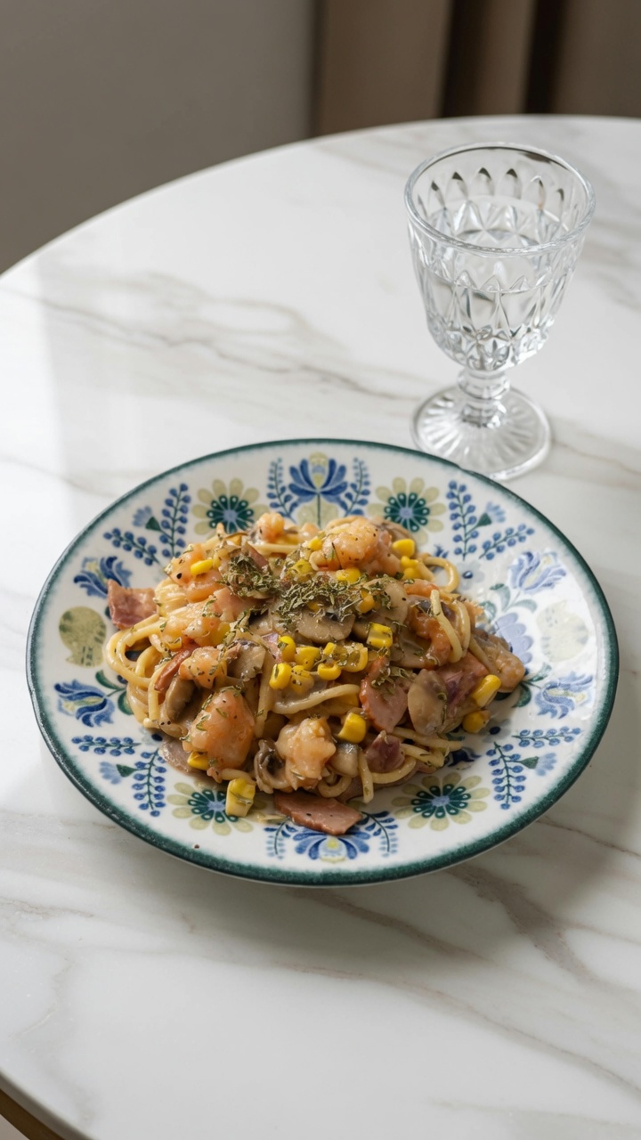 Snow King Creamy Mushroom Spaghetti