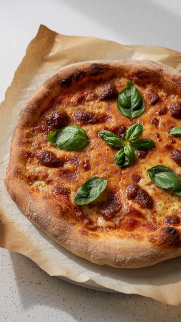 Homemade Italian Margherita Pizza