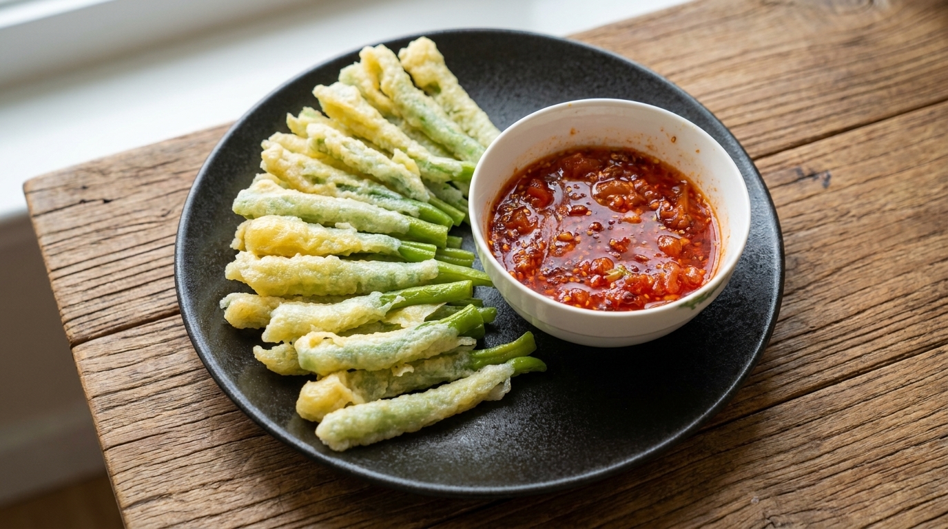 Shanxi Doujiao Zhanmian (Battered Green Bean Noodles)