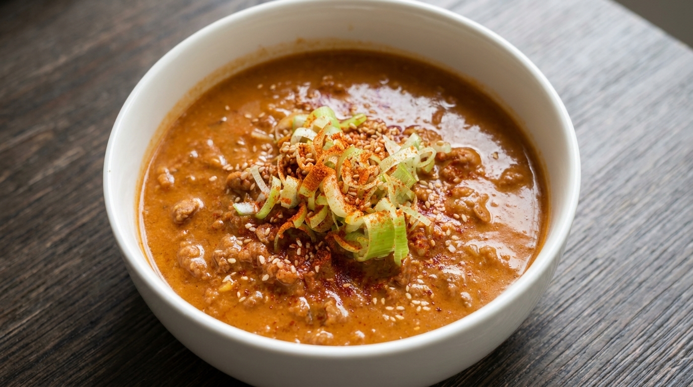 Creamy Japanese Miso Soy Milk Dipping Noodles