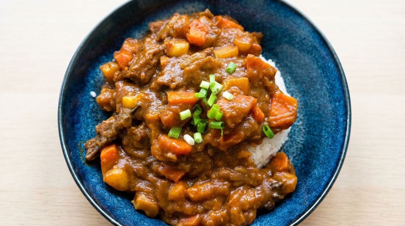 Hearty Japanese-Style Beef Curry Rice