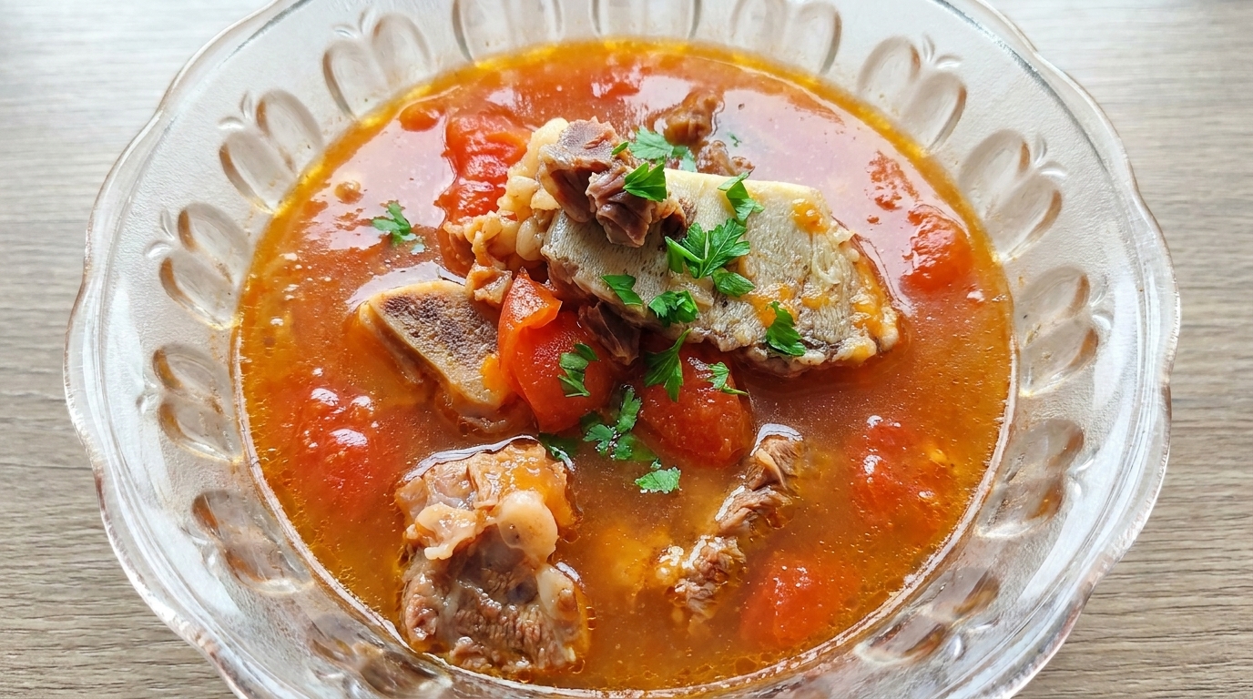 Nourishing Tomato Beef Rib Soup