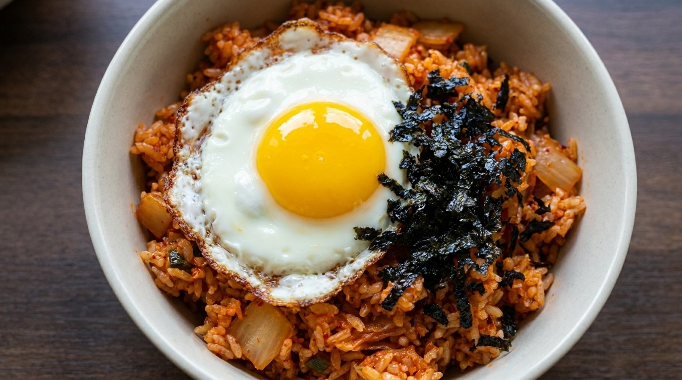 10-Minute Spicy Kimchi Fried Rice