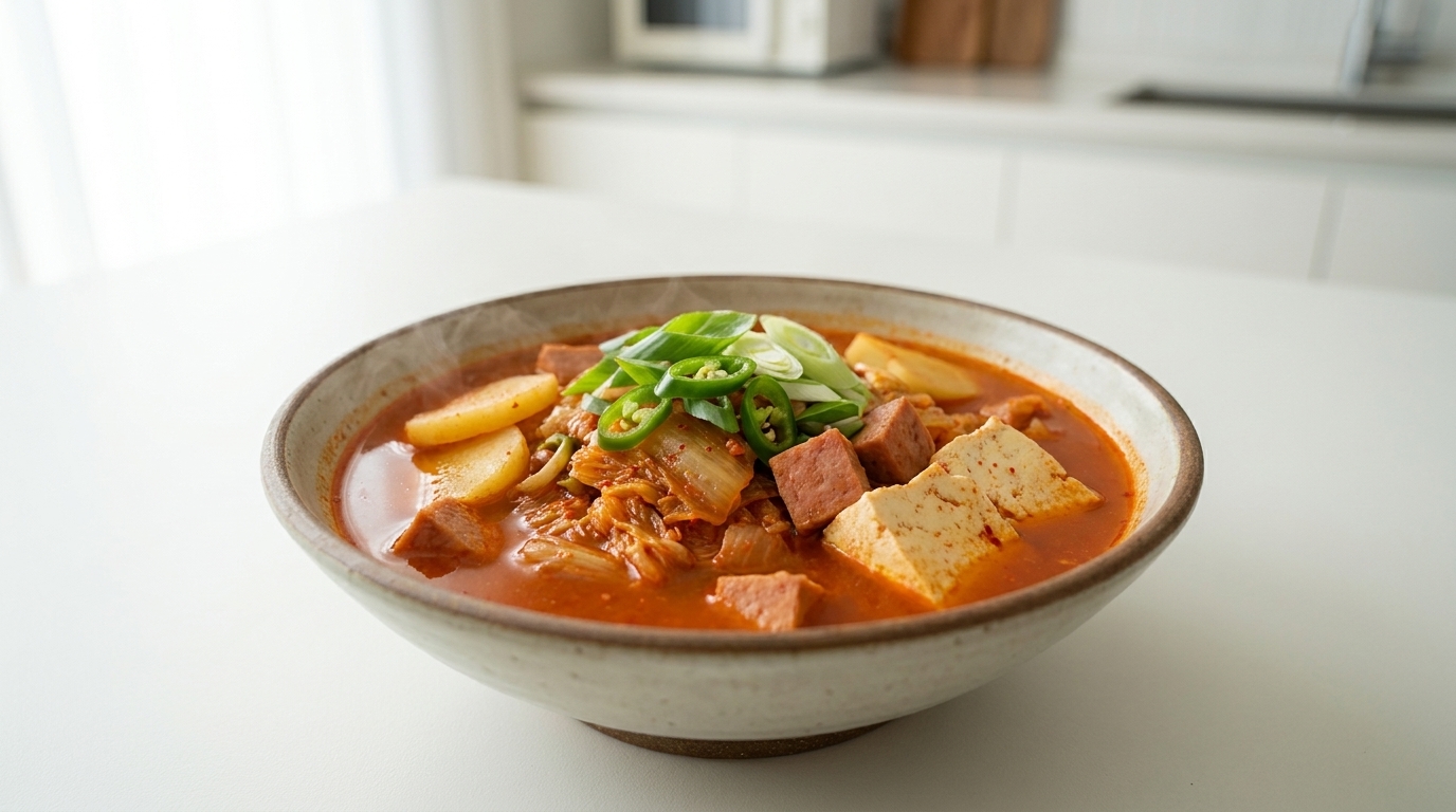 Savory Spam and Kimchi Stew