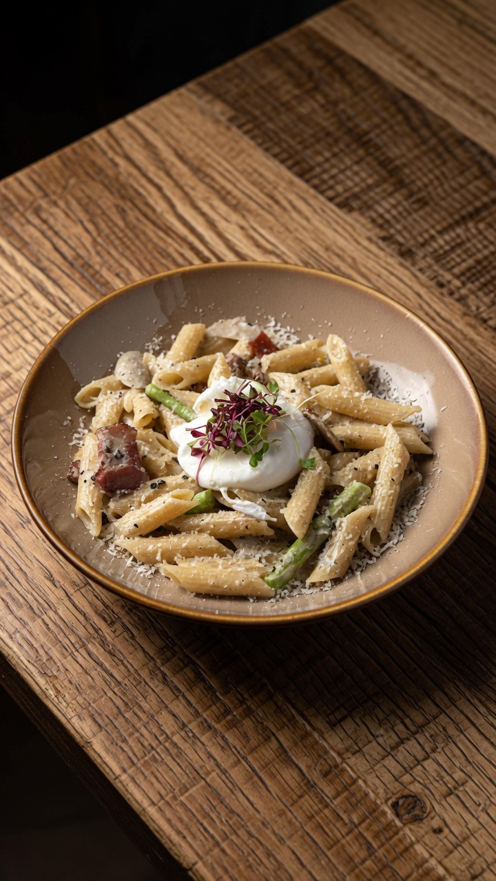 Truffle Bacon Cream Penne