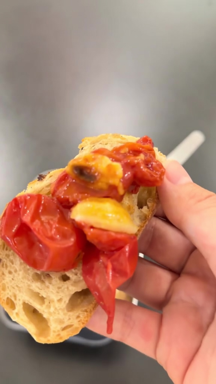 Microwave Oil-Poached Cherry Tomatoes