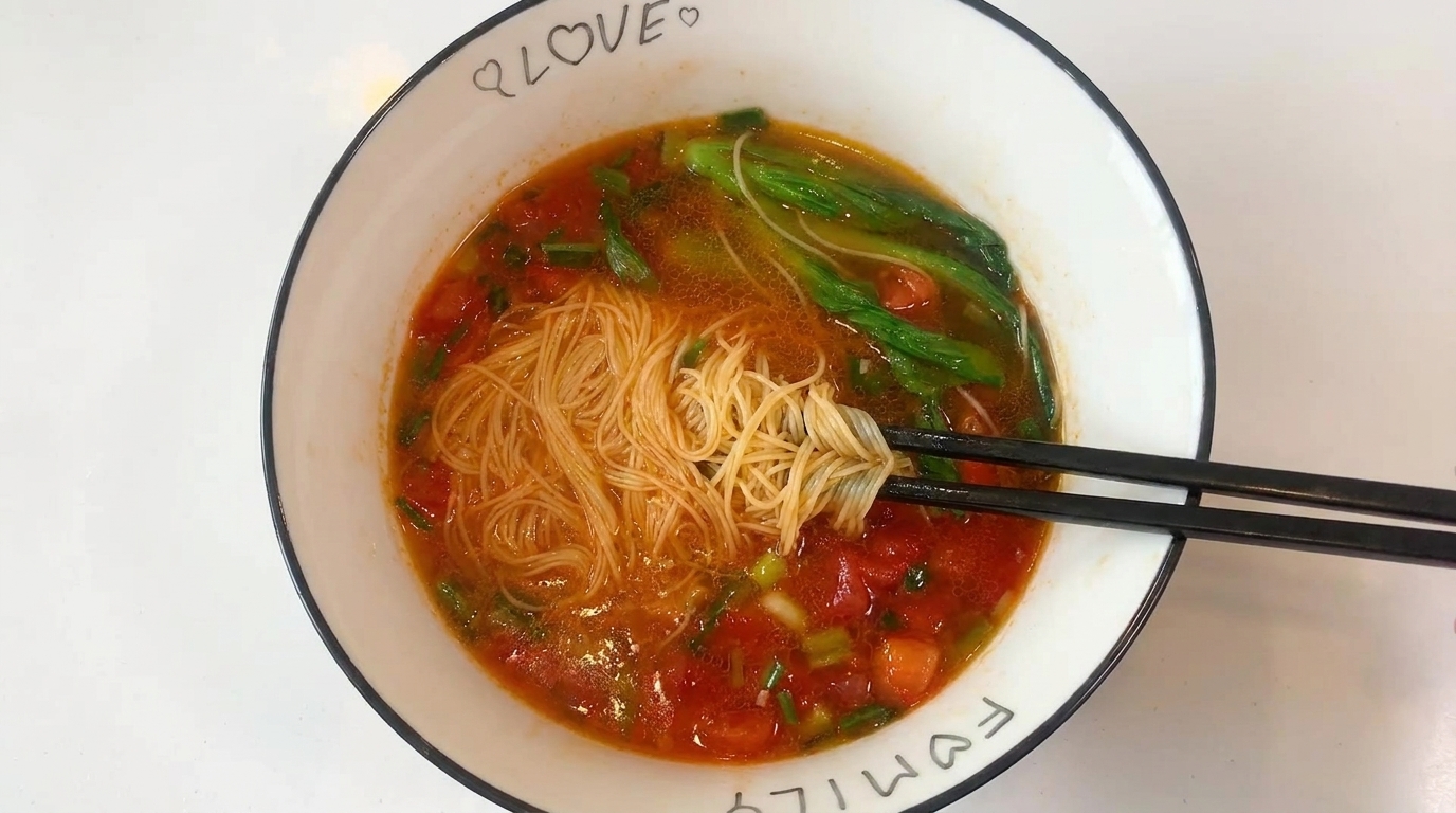 Quick 15-Minute Tomato Soup Noodles