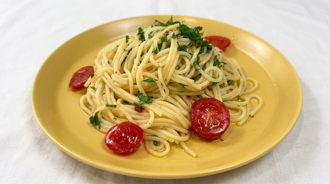 Classic Garlic Parsley Pasta (Pasta Aglio e Olio)