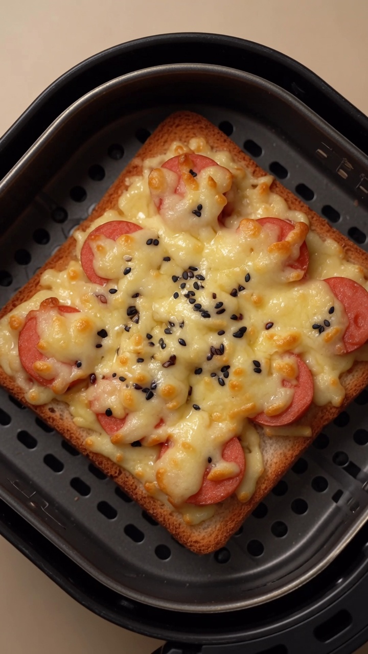 Easy Air Fryer Hot Dog Toast Pizza