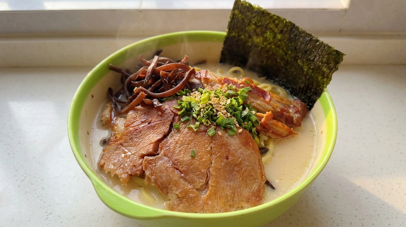 Rich Tonkotsu Ramen with Chashu Pork