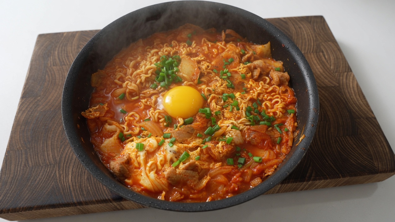 Spicy Pork Kimchi Ramen
