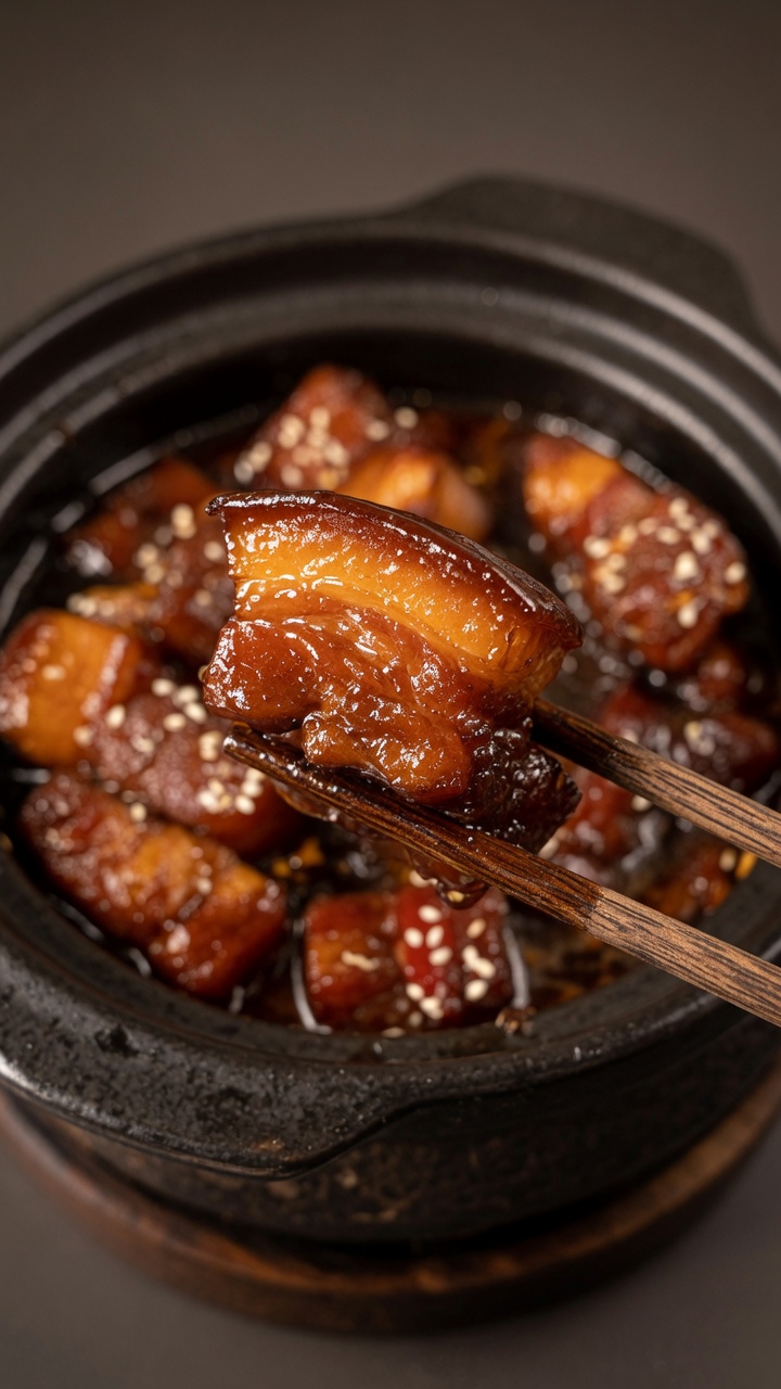 Classic Soy Sauce Braised Pork Belly (Hong Shao Rou)