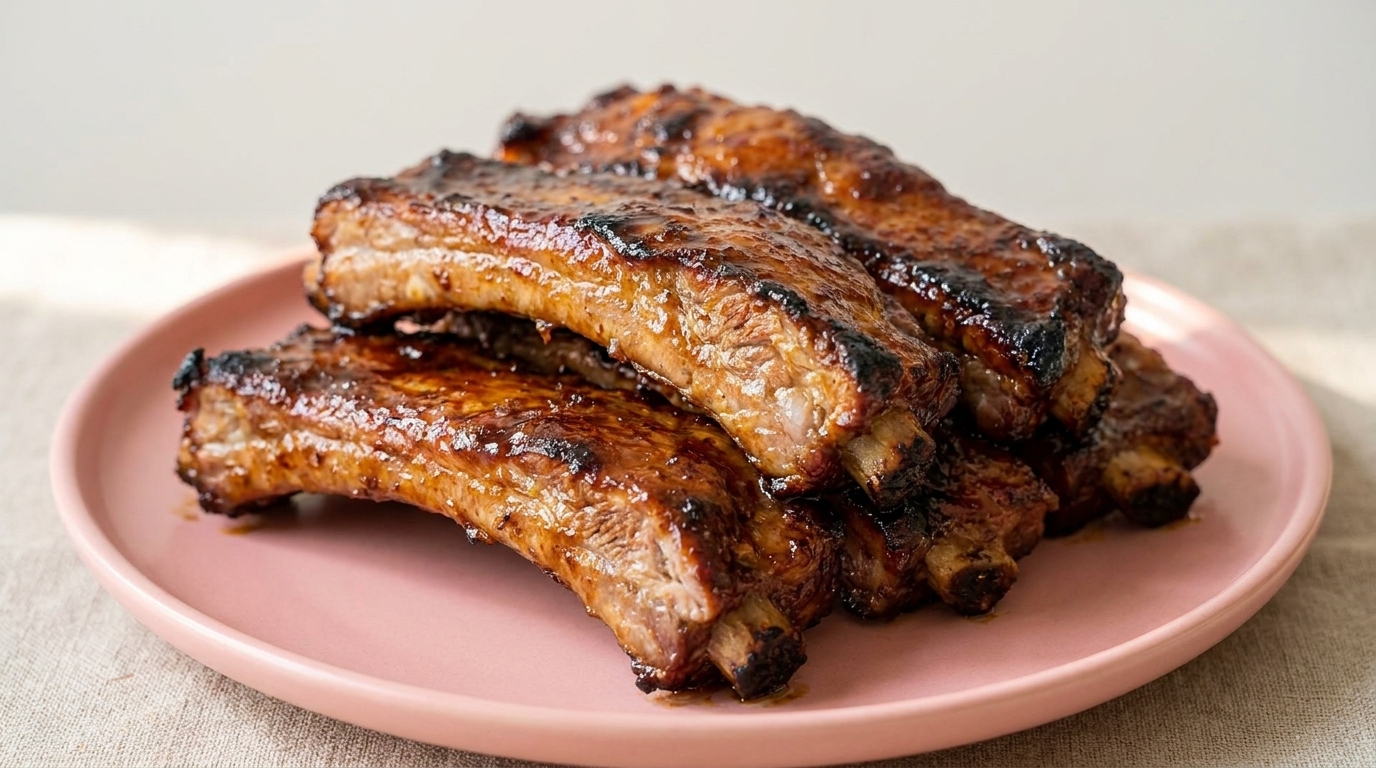 Crispy Glazed Oven-Baked Pork Ribs