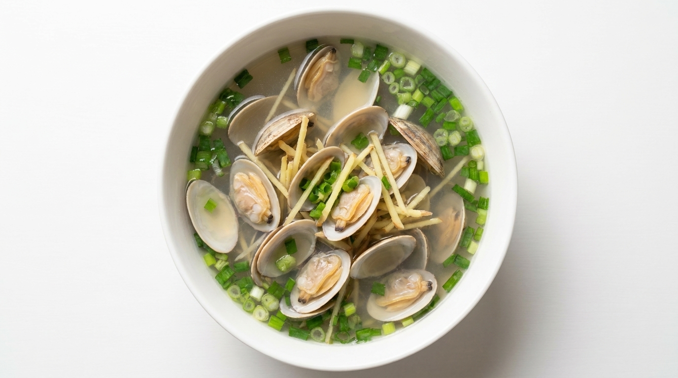Clear Shredded Ginger Clam Soup