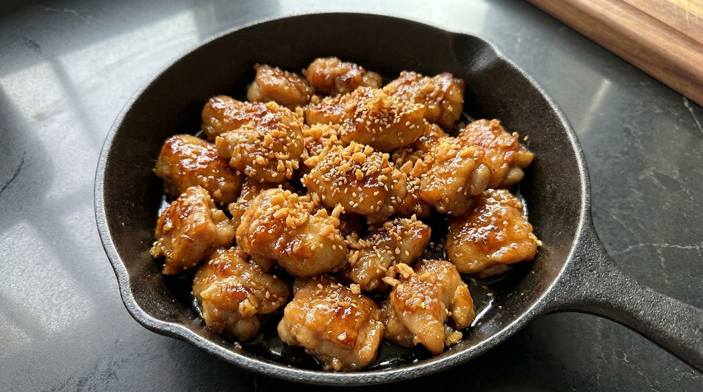 Crispy Garlic Butter Chicken Thighs