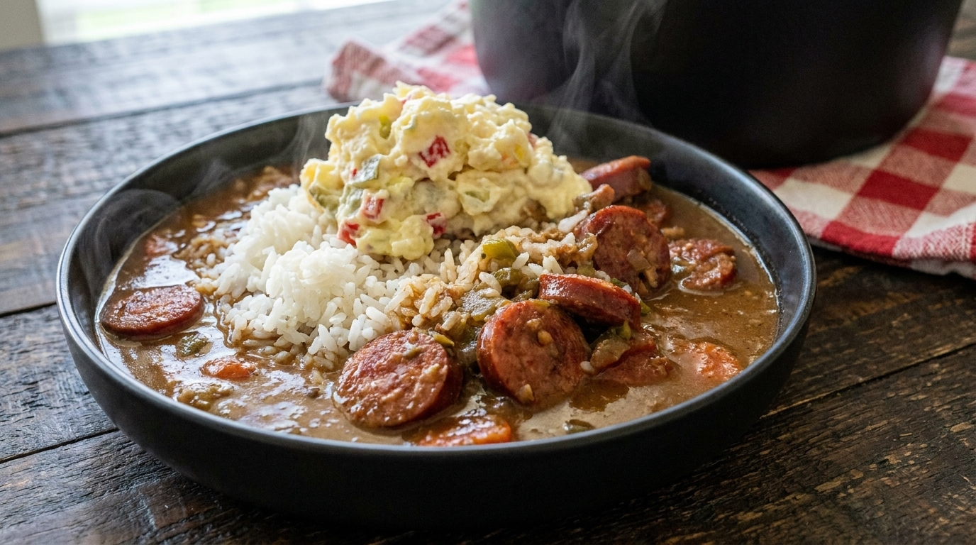 East Texas Chicken and Sausage Gumbo