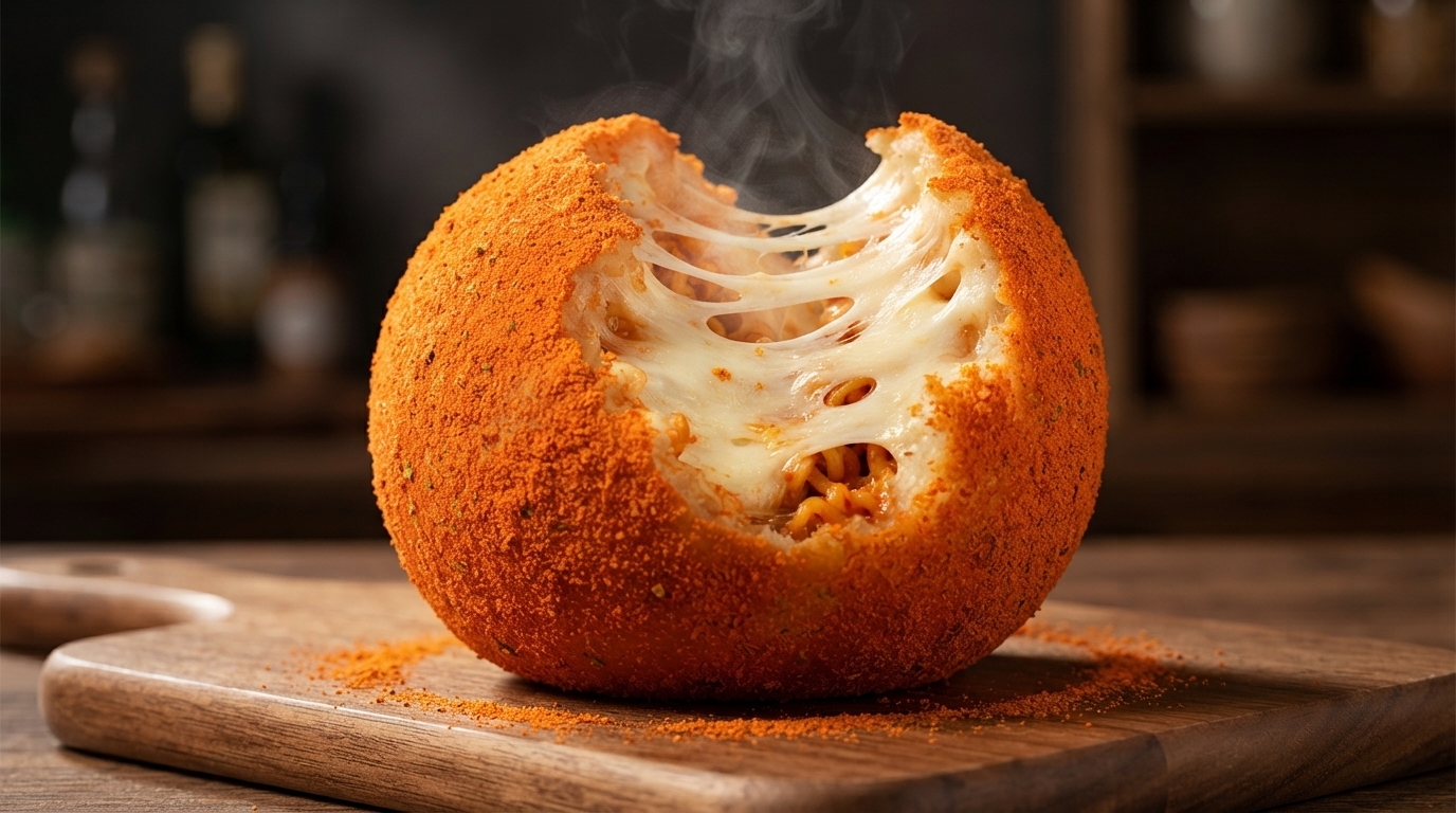Giant Spicy Chicken Noodle Cheese Ball