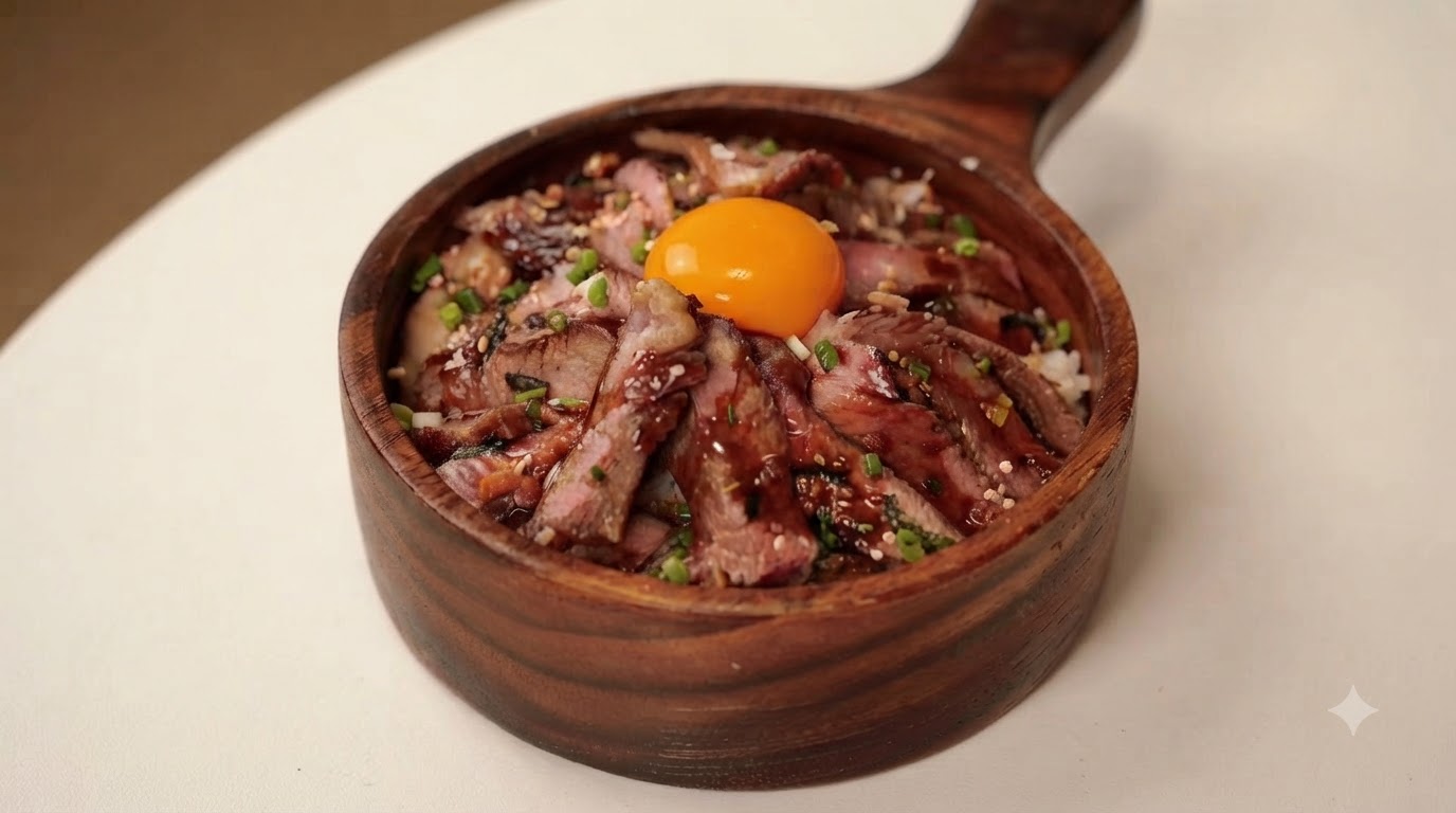 Japanese Ribeye Steak Donburi