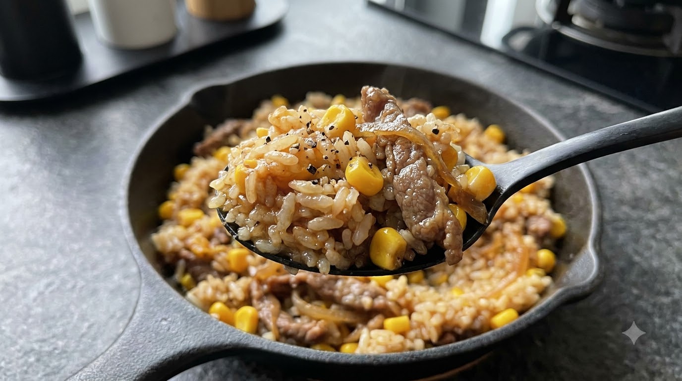 Ten-Minute One-Pot Butter Beef Rice