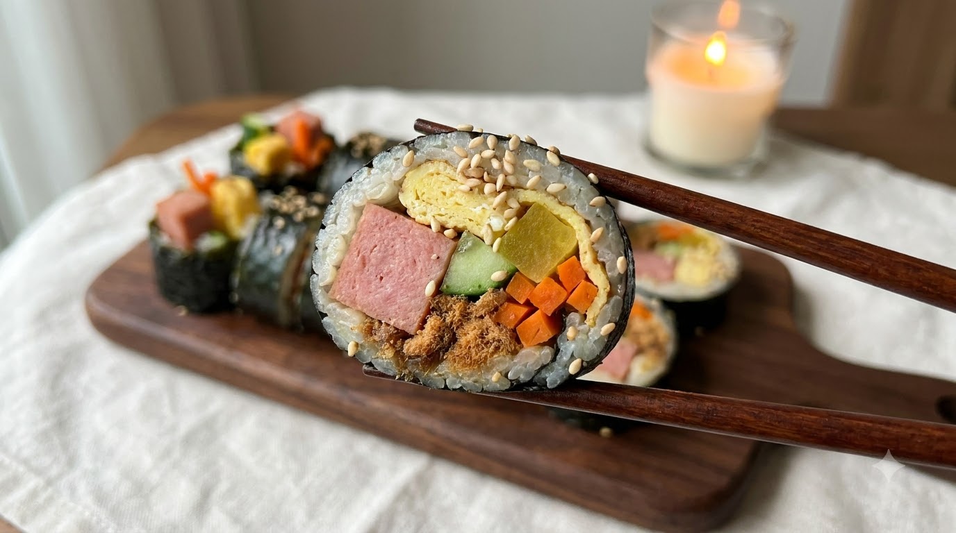 Classic Korean Seaweed Rice Roll (Gimbap)