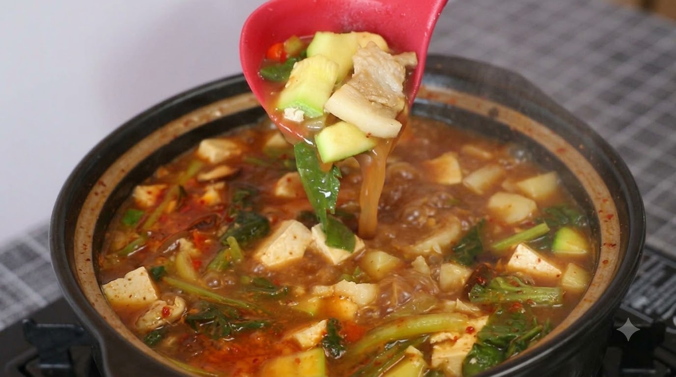 Traditional Yanbian Soybean Paste Soup