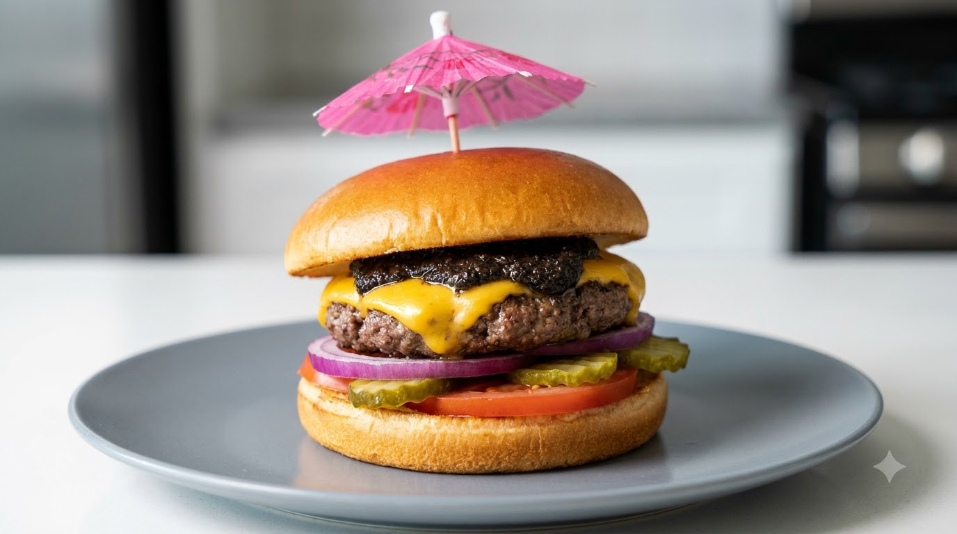 Gourmet Beef and Black Truffle Burger