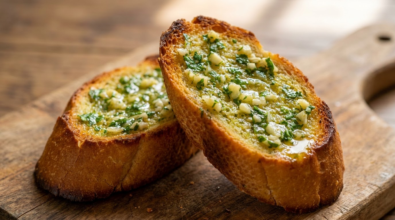 Classic Homemade Garlic Butter Spread Bread