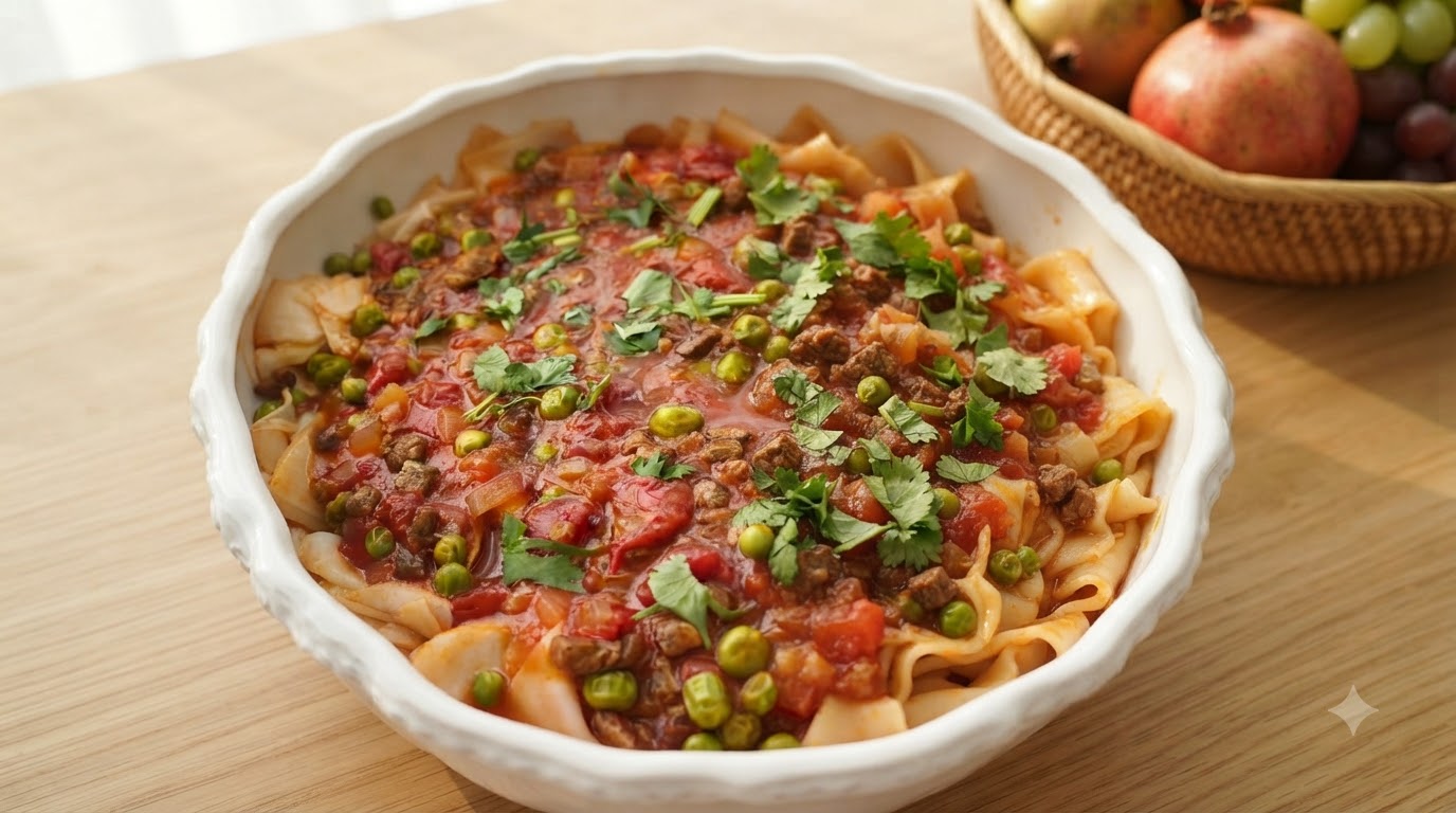 Xinjiang Tomato Beef Chopped Noodles
