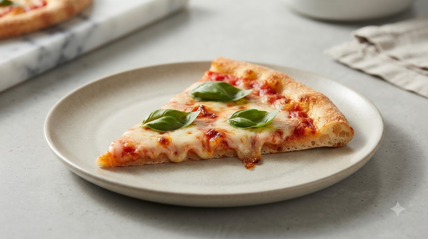 Homemade Margherita Pizza with Poolish Starter