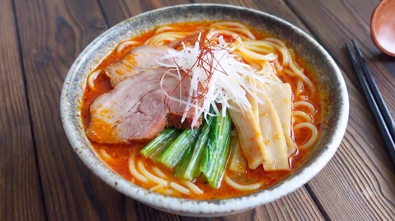 Japanese Spicy Miso Ramen with Chashu