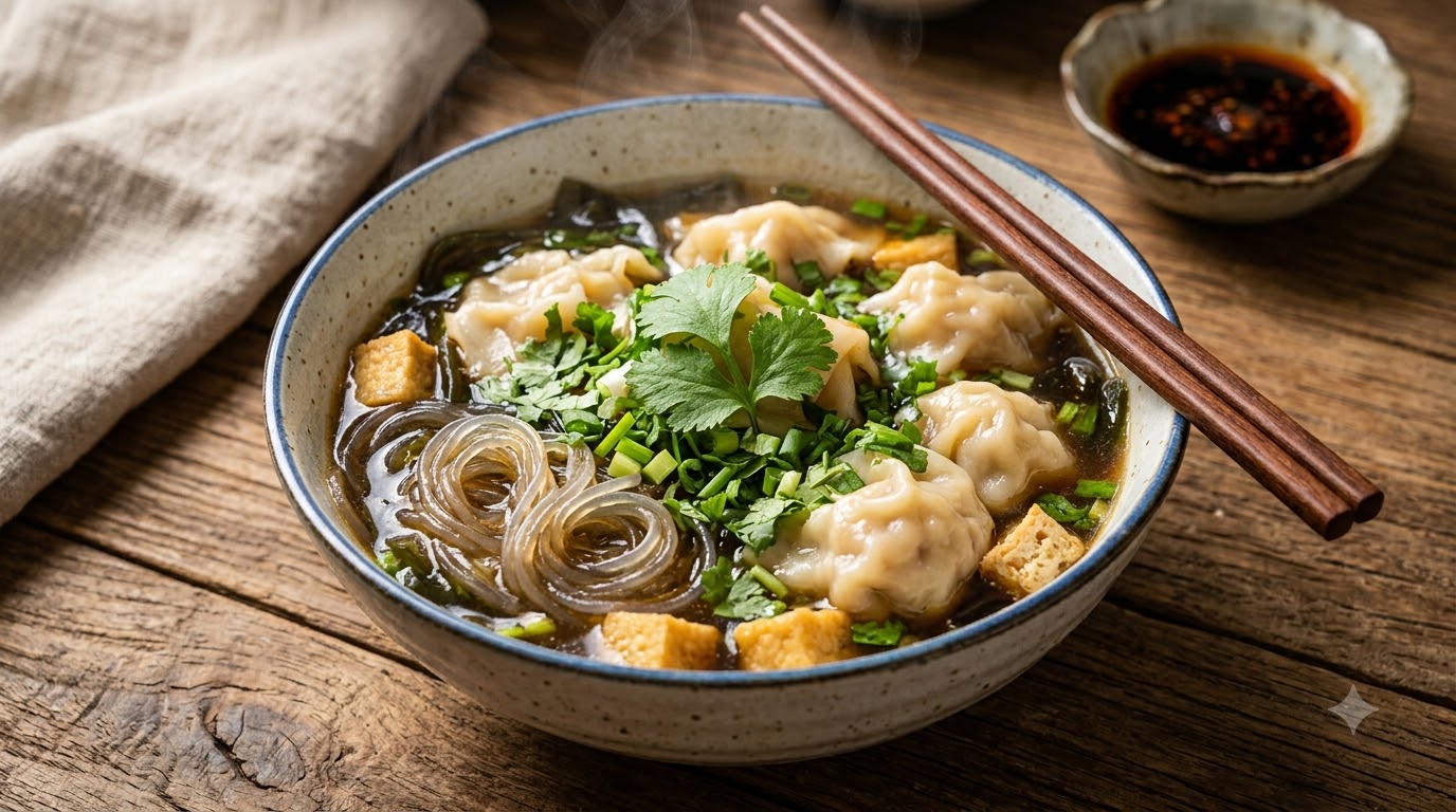 Traditional Shanxi Dumpling Soup