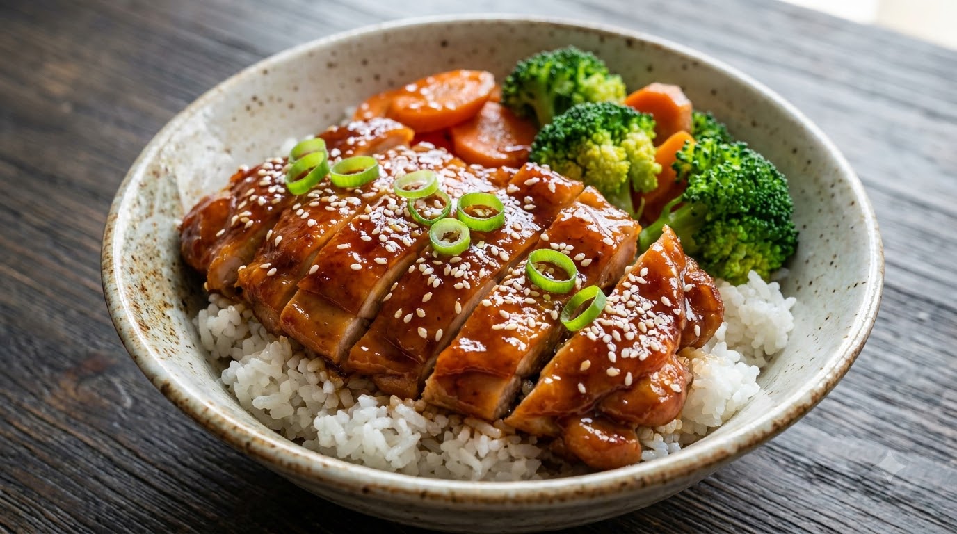Sizzling Glazed Teriyaki Chicken Leg