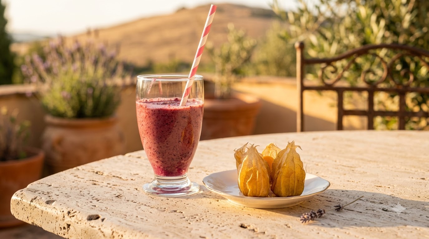 Stardew Valley Warrior Smoothie & Chili-Stuffed Cape Gooseberries